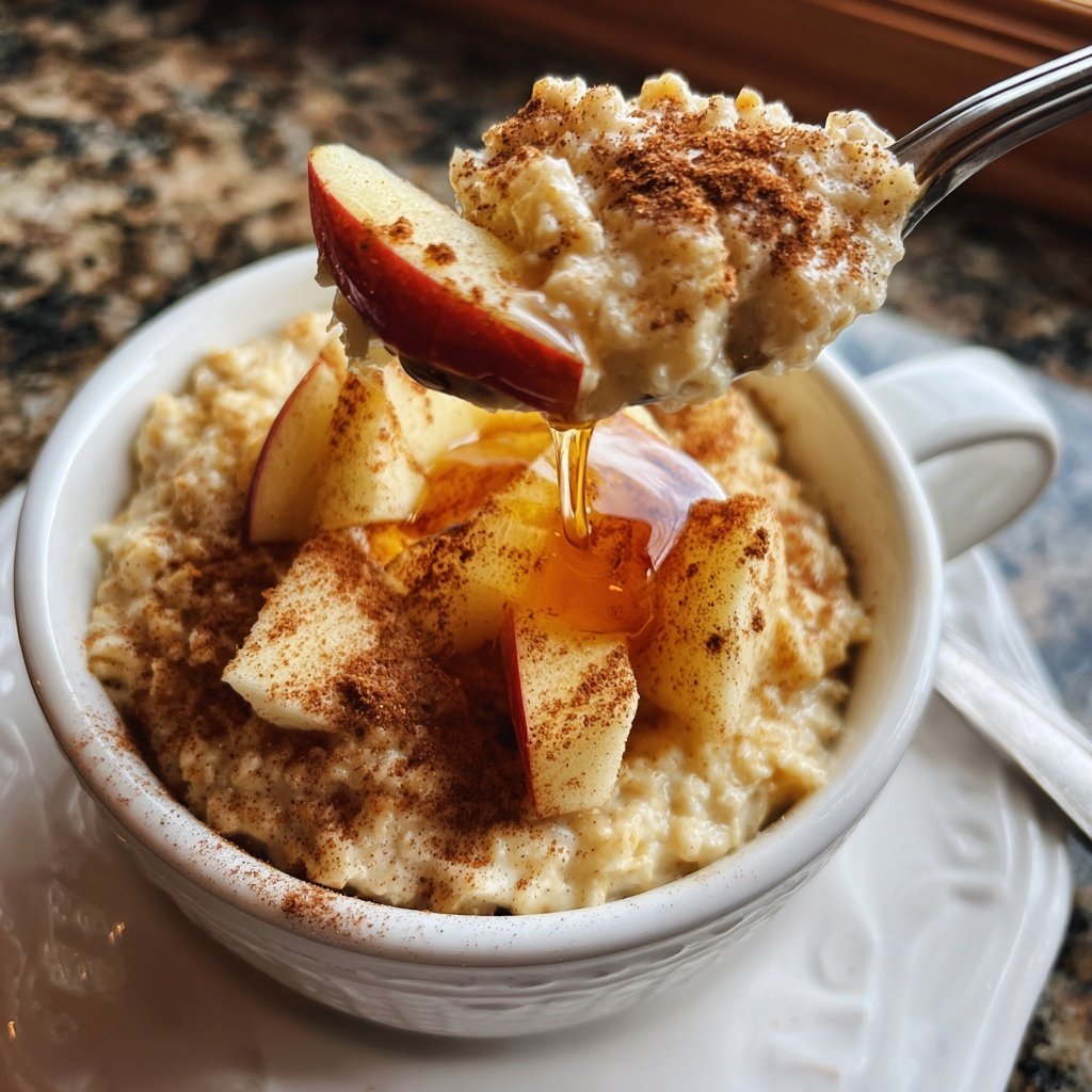 Frühstücksideen mit Overnight Oats und Apfel