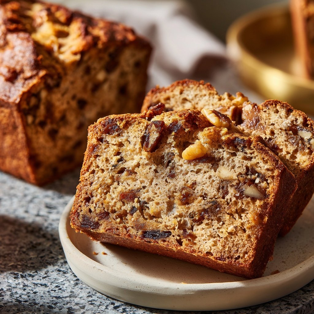 Bananenbrot mit Datteln