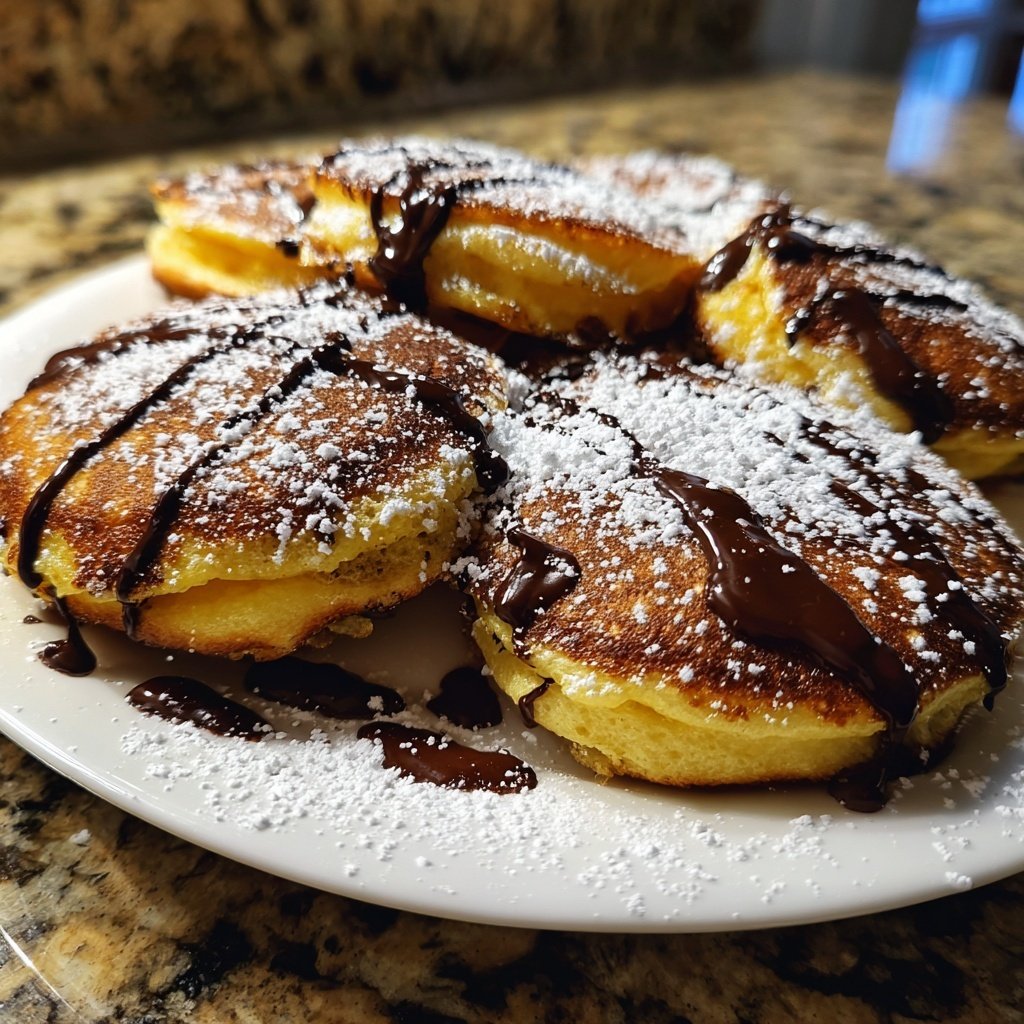 Pfannkuchen mit Schokolade