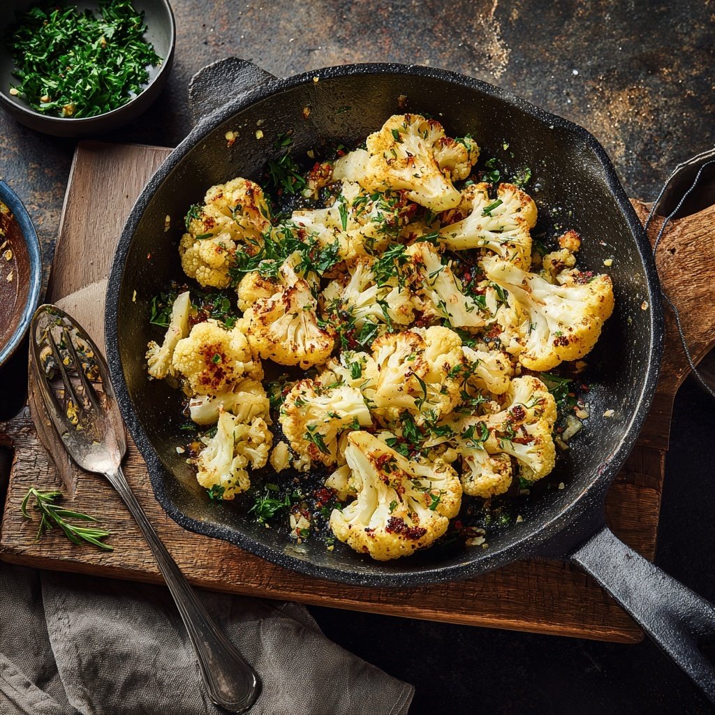 Blumenkohl Pfanne Mit Kreuzkümmel